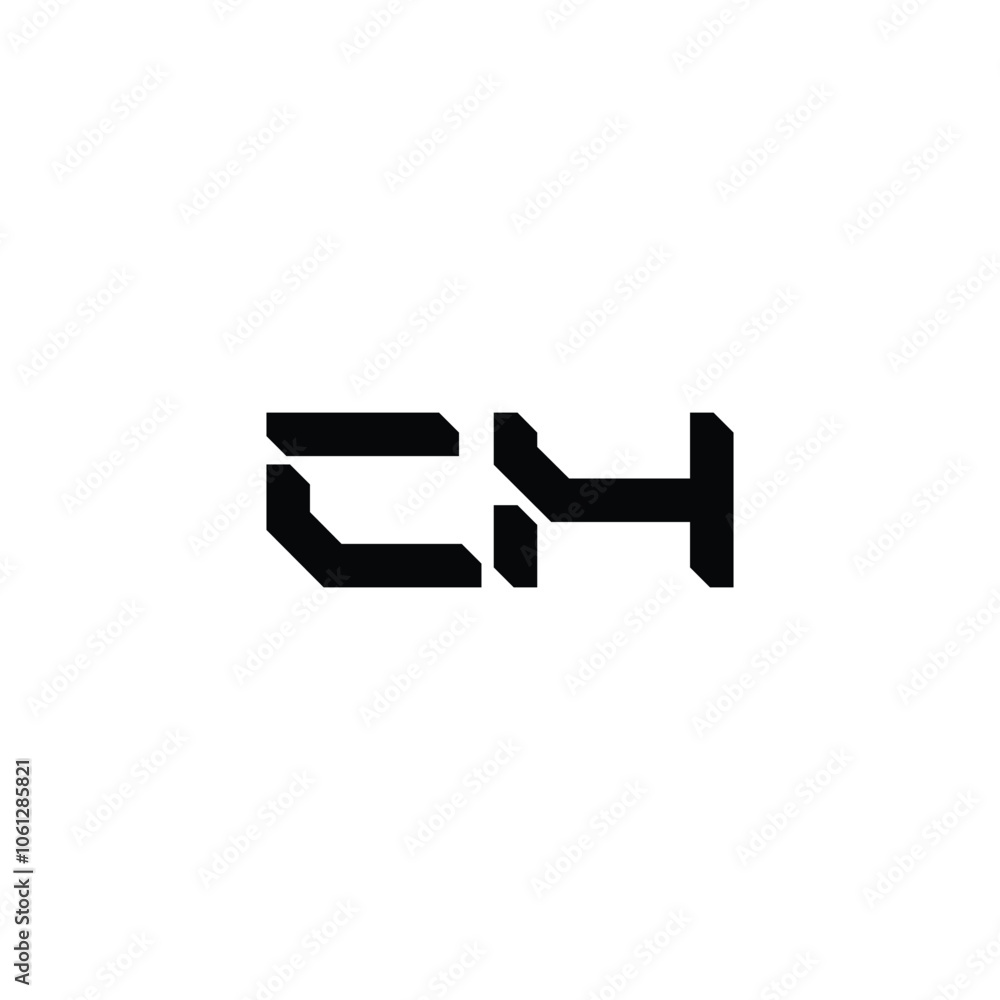 CH monogram logo design letter text name symbol monochrome logotype alphabet character simple logo CH monogram logo design letter text name symbol monochrome logotype alphabet character simple logo