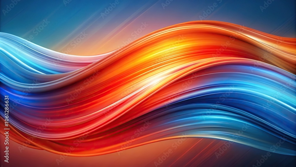 swirling wave of red blue orange abstract design swirling wave of red blue orange abstract design