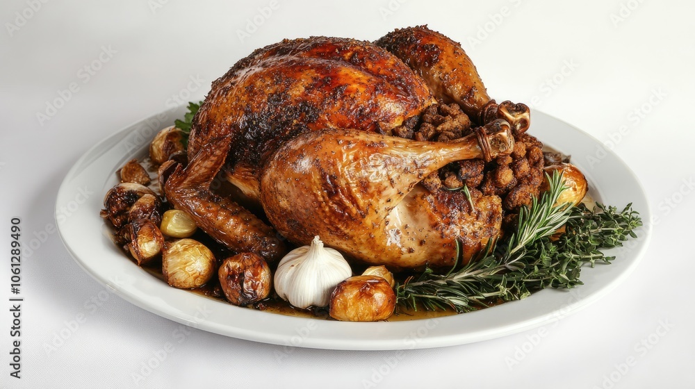 Juicy Roast Turkey with Herbs and Stuffing Juicy Roast Turkey with Herbs and Stuffing