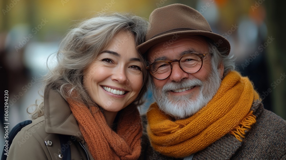 A Heartwarming Portrait of Love and Connection in Autumn A Heartwarming Portrait of Love and Connection in Autumn