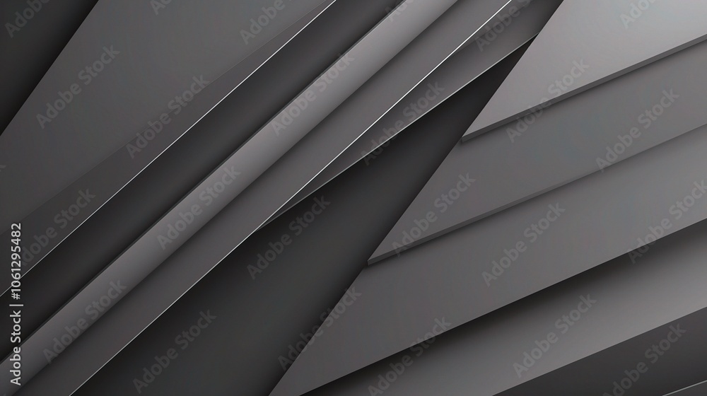 Gray Abstract Background with Diagonal Shadows Gray Abstract Background with Diagonal Shadows