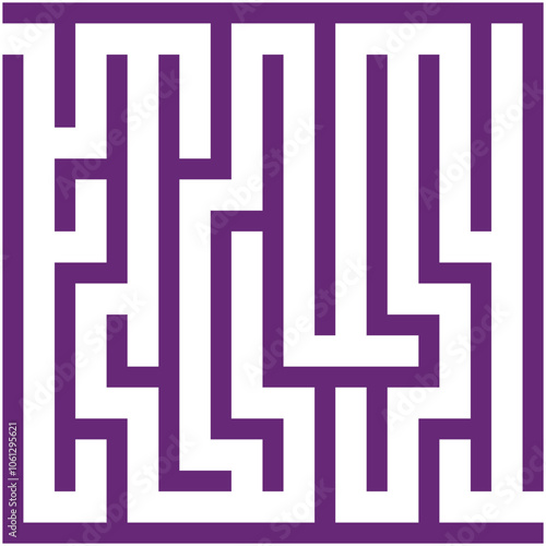 Seamless geometric maze pattern illustration, a vector labyrinth design for wallpaper and puzzle backgrounds