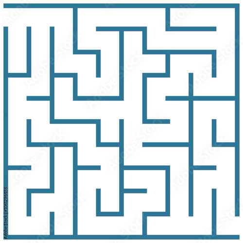 Seamless geometric maze pattern illustration, a vector labyrinth design for wallpaper and puzzle backgrounds
