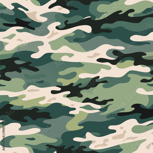 Camouflage seamless pattern