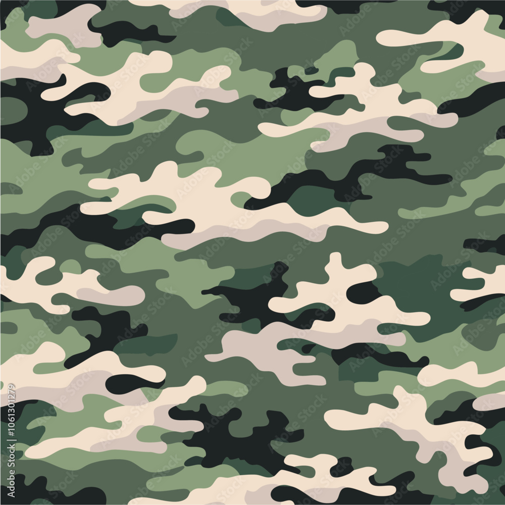 Fototapeta premium Camouflage seamless pattern