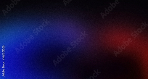 Noise texture grainy background, blue purple red black abstract glowing vibrant color gradient shape, dark retro banner poster header backdrop design