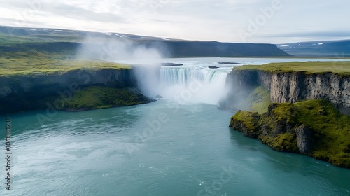 Explore the majestic beauty of waterfalls amidst breathtaking landscapes in nature