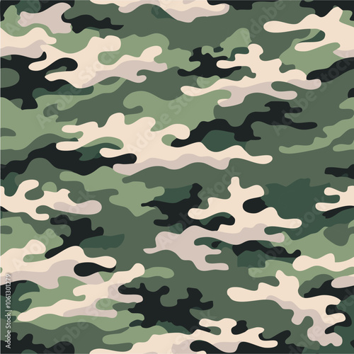 Camouflage seamless pattern