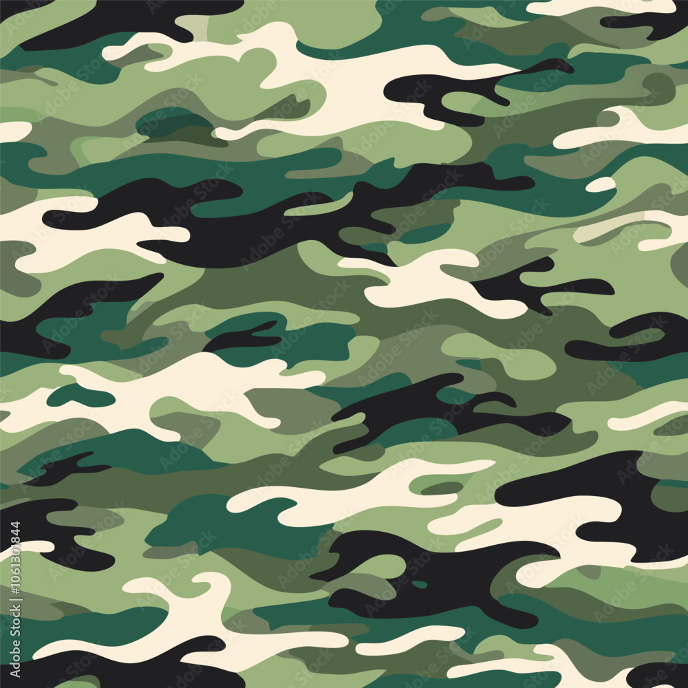 Fototapeta premium Camouflage seamless pattern