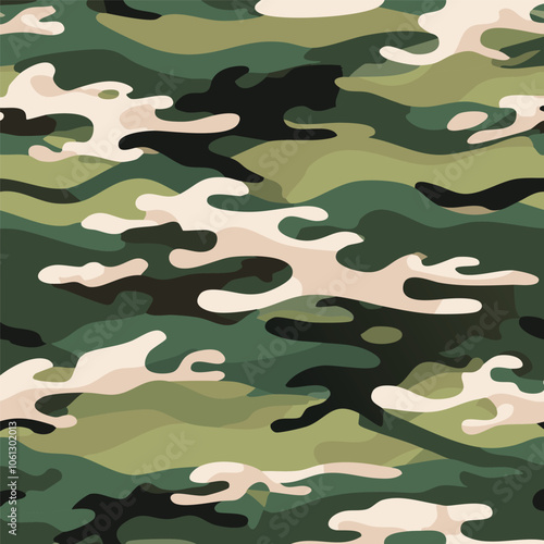 Camouflage seamless pattern