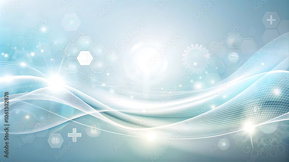 with blurred medical element wave abstract background with blurred medical element wave abstract background