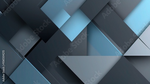 Grey and Blue Geometric Minimal Motion Background