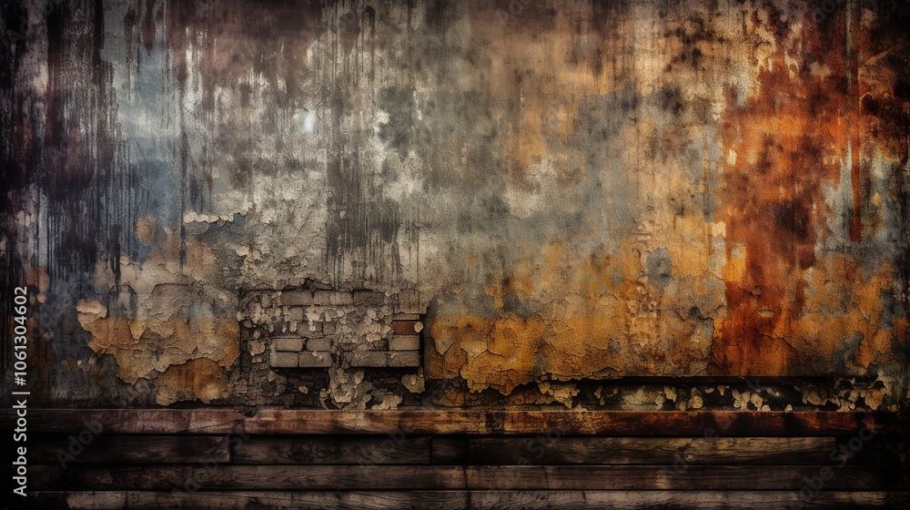 Fototapeta premium Dark Grunge Industrial Texture Background
