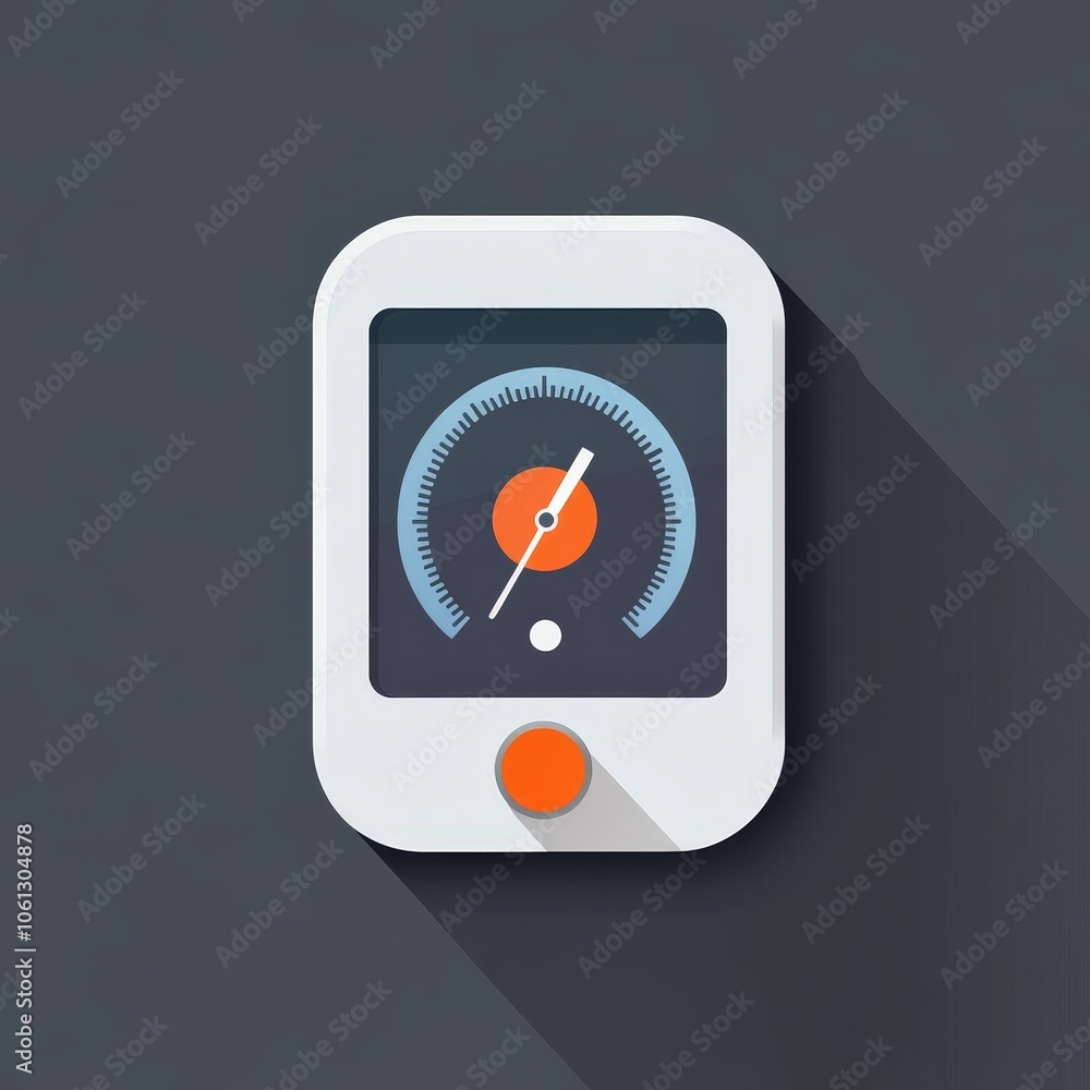 A modern and simple app icon concept designed for a blood pressure ...