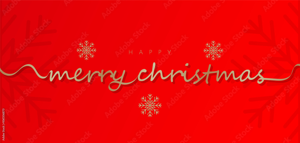 A red Christmas card and a Happy New Year card with snowflake vector illustration A red Christmas card and a Happy New Year card with snowflake vector illustration