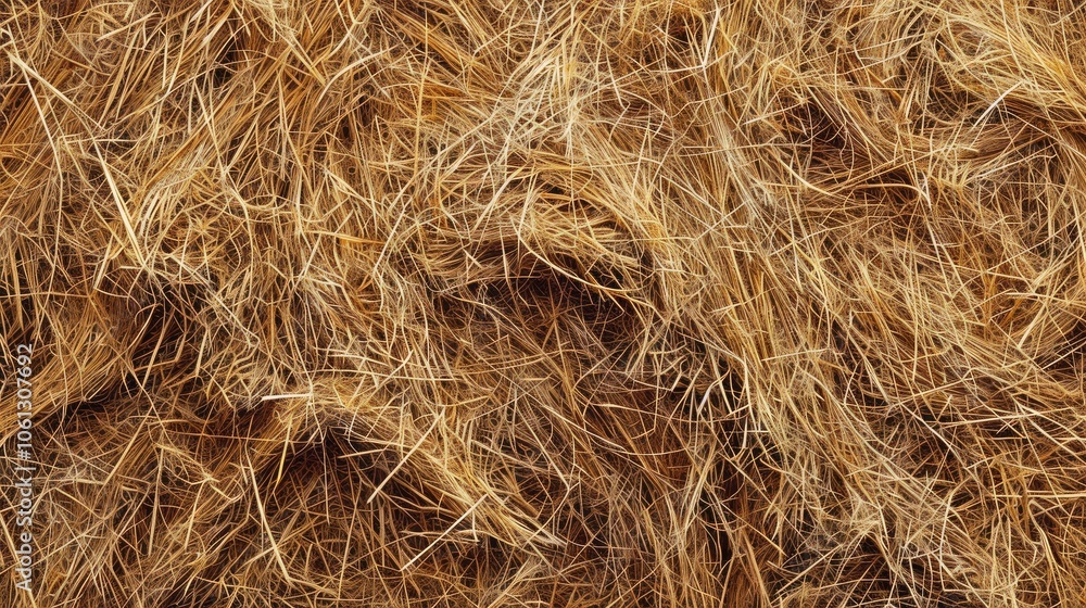 Texture of Brown Natural Dried Hay