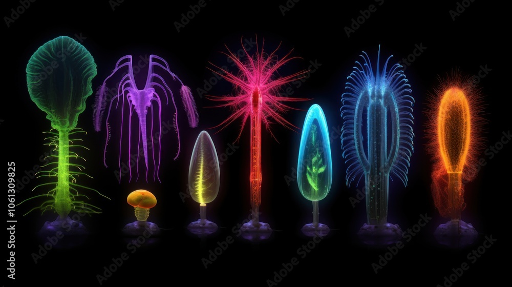 Microscopic Life in Vivid Colors Microscopic Life in Vivid Colors