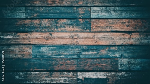 Wallpaper Mural Rustic blue and orange painted wooden wall texture background for design art projects Torontodigital.ca