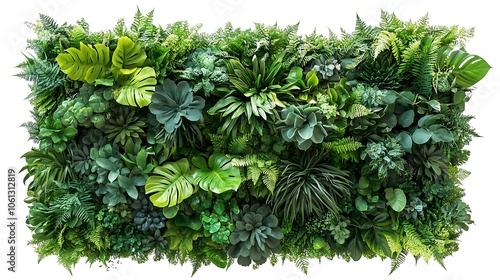 Indoor green wall with a mix of tropical plants and succulents, lush and vibrant greens in a cozy interior, easy maintenance, ambient lighting highlighting textures, ultra-realistic, HD quality.