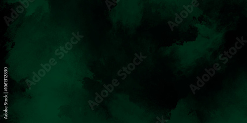 abstract cloud and vapor texture background. Black and Green smoke aquarelle smudge illustration smooth grungy smokey light green colors ink glow. green color powder explosion 