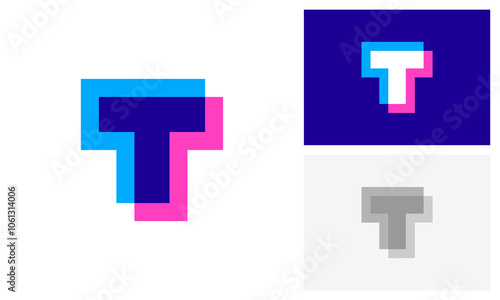 T logo, letter t, initial t logo design
