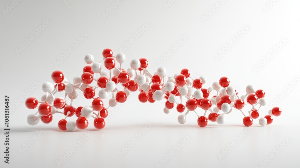 A complex molecular structure in 3D, representing the beauty and intricacy of modern scientific discovery A complex molecular structure in 3D, representing the beauty and intricacy of modern scientific discovery