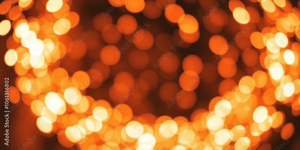 Vibrant orange bokeh lights scattered across the frame, creating a festive and dynamic background, holiday, bright, glowing Vibrant orange bokeh lights scattered across the frame, creating a festive and dynamic background, holiday, bright, glowing