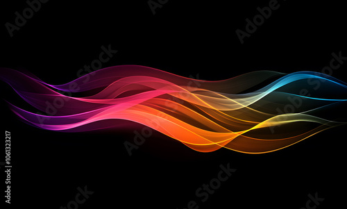 A sleek and modern desktop wallpaper background featuring abstract waves of red, and black colors against a dark gradient backdrop.