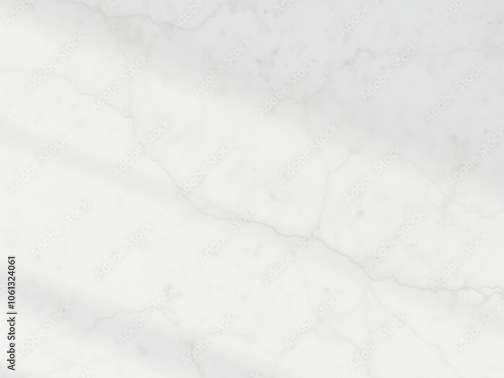 Obraz premium Subtle white marble texture with soft shadows, design, copy space, minimal