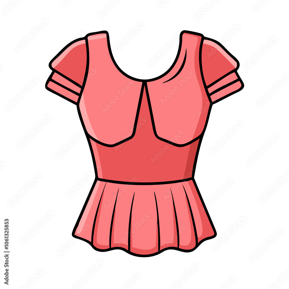 peplum top vector icon, dress icon, vector clothing icon - simple vector illustration of a peplum top , in a simple and clean style, for business and fashion graphics. clothing flat illustration. peplum top vector icon, dress icon, vector clothing icon - simple vector illustration of a peplum top , in a simple and clean style, for business and fashion graphics. clothing flat illustration.