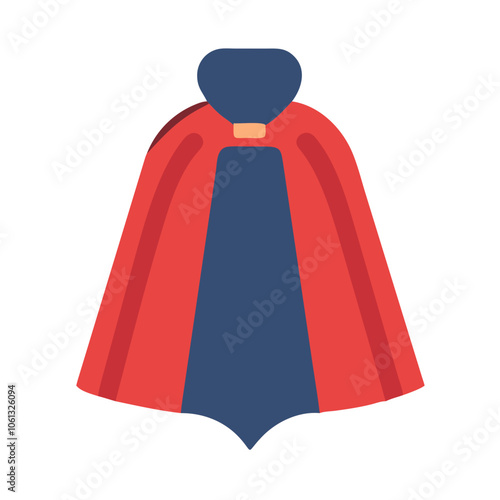 cape  vector icon, dress icon, vector clothing icon - simple vector illustration of a cape , in a simple and clean style, for business and fashion graphics. clothing flat illustration.