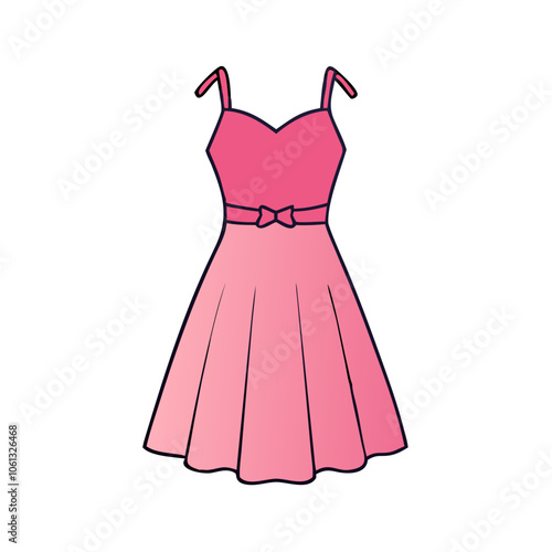 cocktail dress  illustration