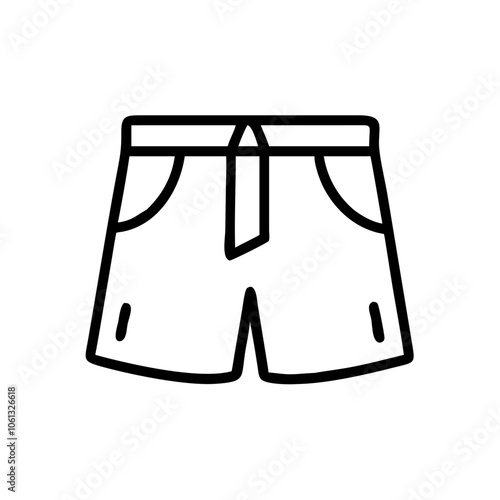 culottes  vector icon, dress icon, vector clothing icon - simple vector illustration of a culottes , in a simple and clean style, for business and fashion graphics. clothing flat illustration.