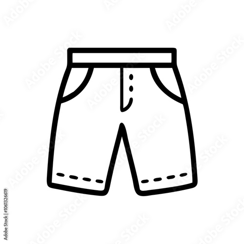 culottes  vector icon, dress icon, vector clothing icon - simple vector illustration of a culottes , in a simple and clean style, for business and fashion graphics. clothing flat illustration.