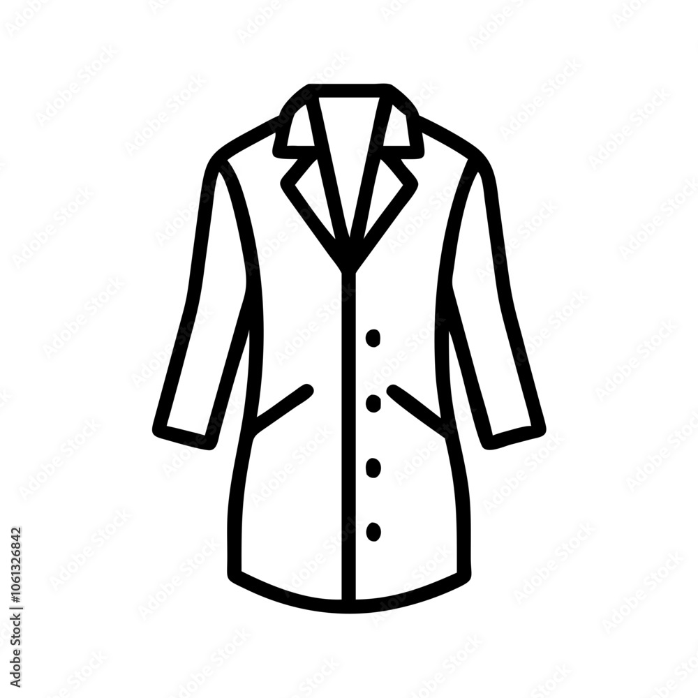 duster coat vector icon, dress icon, vector clothing icon - simple vector illustration of a duster coat , in a simple and clean style, for business and fashion graphics. clothing flat illustration. duster coat vector icon, dress icon, vector clothing icon - simple vector illustration of a duster coat , in a simple and clean style, for business and fashion graphics. clothing flat illustration.
