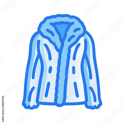 faux fur coat  vector, faux fur coat  illustration