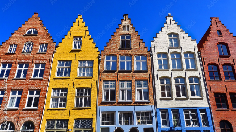 Fototapeta premium Colorful european houses