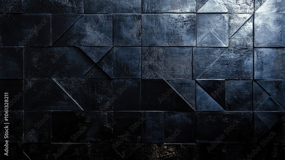 Black and white abstract geometric wall texture. Black and white abstract geometric wall texture.