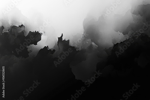 Abstract black and white background with texture.