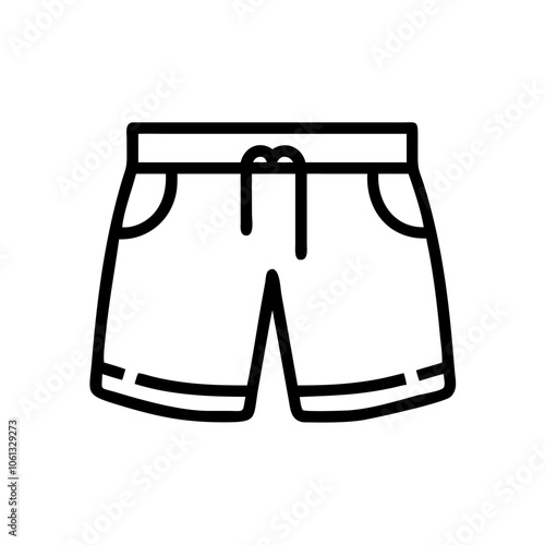 shorts  vector icon, dress icon, vector clothing icon - simple vector illustration of a shorts , in a simple and clean style, for business and fashion graphics. clothing flat illustration.