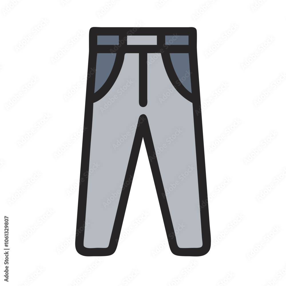 trousers vector icon, dress icon, vector clothing icon - simple vector illustration of a trousers , in a simple and clean style, for business and fashion graphics. clothing flat illustration. trousers vector icon, dress icon, vector clothing icon - simple vector illustration of a trousers , in a simple and clean style, for business and fashion graphics. clothing flat illustration.