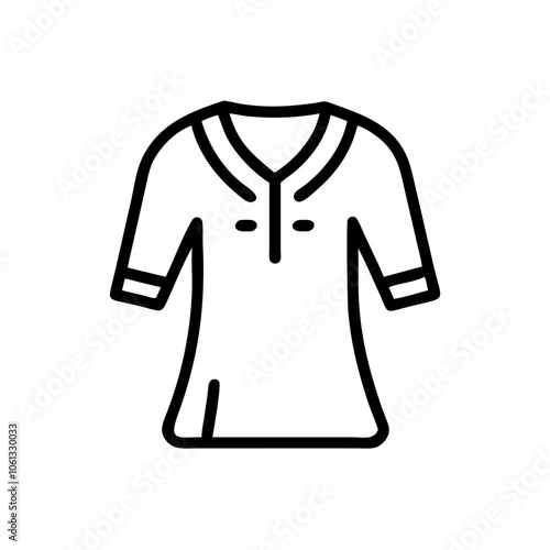 tunic  vector icon, dress icon, vector clothing icon - simple vector illustration of a tunic , in a simple and clean style, for business and fashion graphics. clothing flat illustration.
