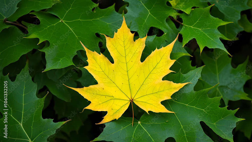 A leaf is on top of a green leaf A leaf is on top of a green leaf