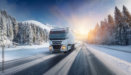 trucking profession, transportation, commercial goods transportation, difficulties of roads and truck driver