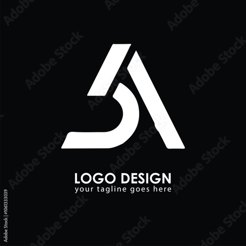 DA BA Logo Design, Creative Minimal Letter BA DA Monogram