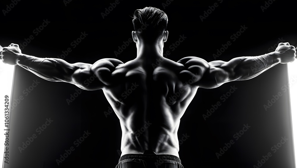 Obraz premium portrait of a muscular male