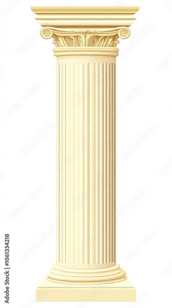 A classical column with fluted design and ornate capital, symbolizing architecture and history. A classical column with fluted design and ornate capital, symbolizing architecture and history.