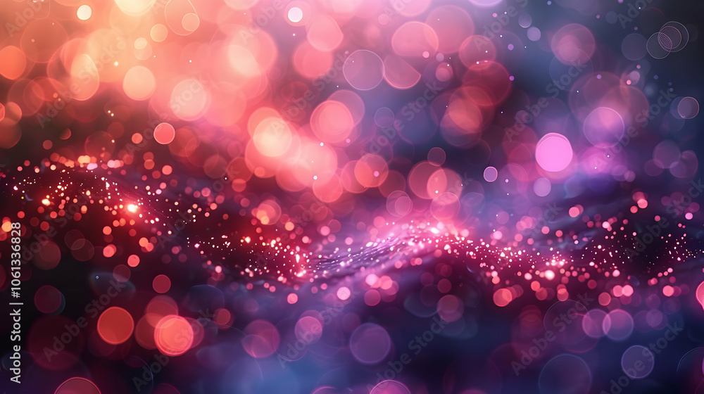Abstract Background with Pink and Red Bokeh Lights Abstract Background with Pink and Red Bokeh Lights