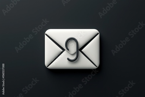 Free Download Detailed 3D icon of an email phishing threat with a hook emerging from an envelope. - GFXLoad