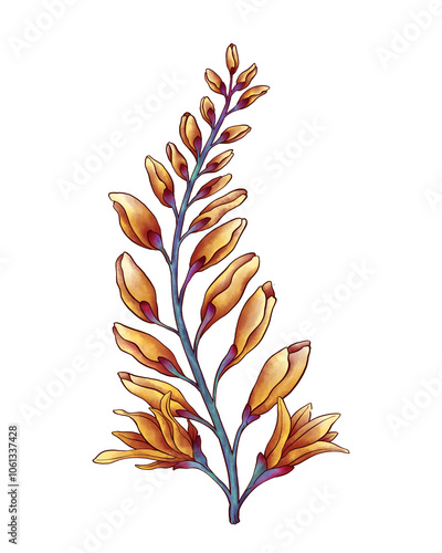 Flower Collection Illustration with Transparent Background. Colorful Spring Floral Set.